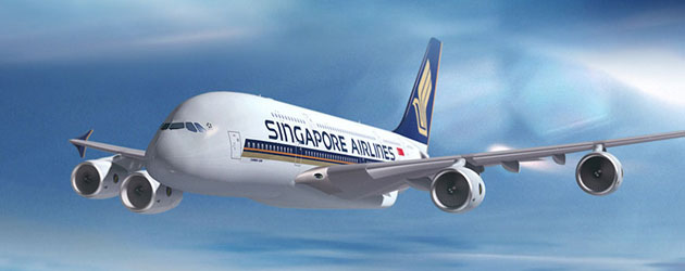 Singapore Airlines A380 craft